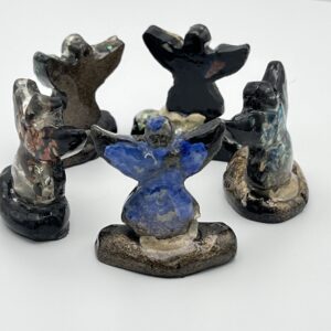 Semi-Precious Stone Angel With Base