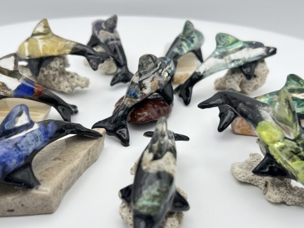 Semi-Precious Stone Dolphin With Base - Small, Assorted - Image 5