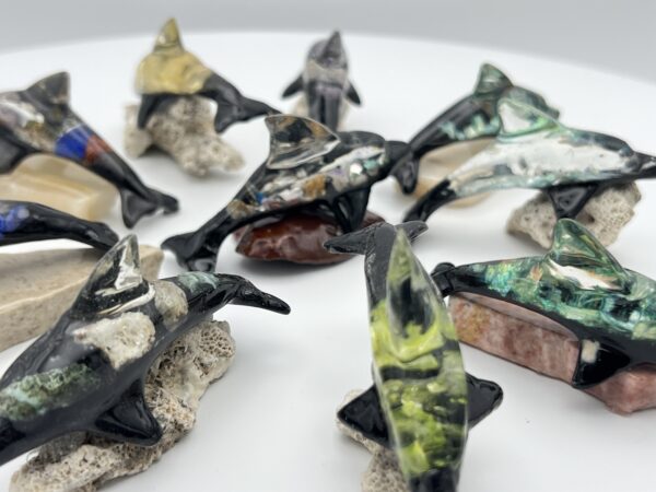 Semi-Precious Stone Dolphin With Base - Small, Assorted - Image 6