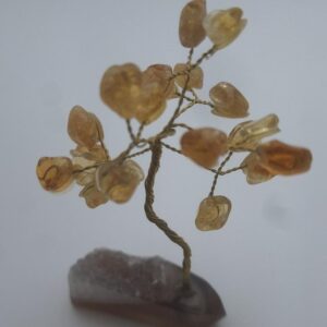 Brazilian Agate Wire Stone Tree size 1