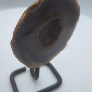Brazilian Agate Geode on Iron Base